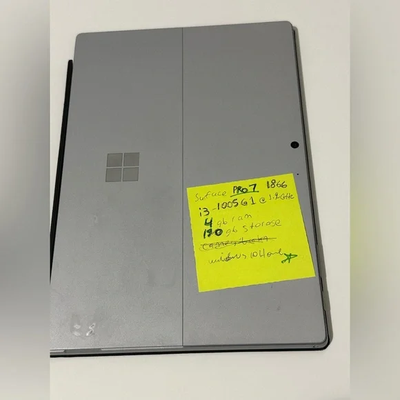 Surface Pro 7 Model 1866- Intel Core i3-1005G1 @ 1.2GHz, 4GB Surface Pro 7 Model 1866- Intel Core i3-1005G1 @ 1.2GHz, 4GB